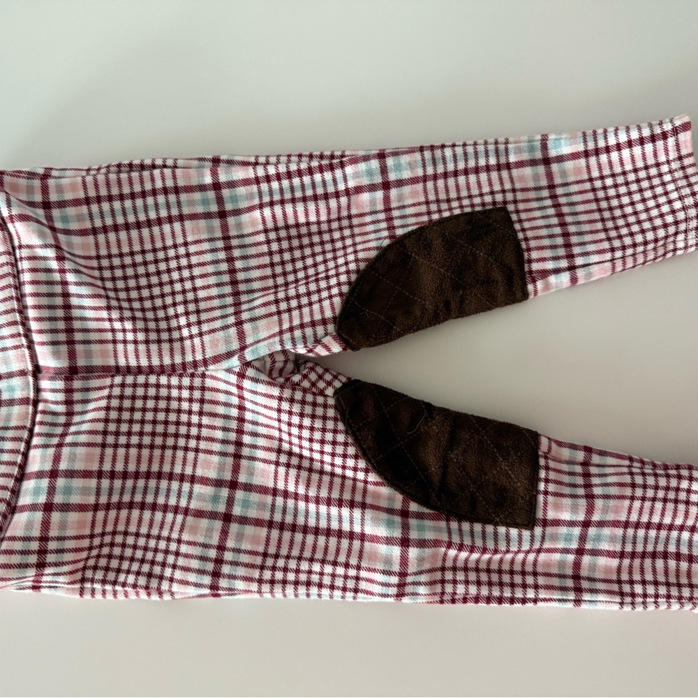 Janie and Jack Red and White Plaid Pants